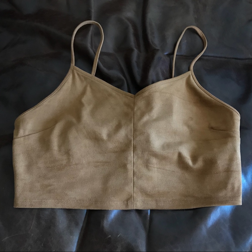Suede Crop Tank